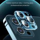 For iPhone 12 TOTUDESIGN AB-065 Armor Series Aluminum Alloy + Tempered Glass Integrated Lens Film(Blue) - 2