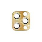For iPhone 12 Pro TOTUDESIGN AB-065 Armor Series Aluminum Alloy + Tempered Glass Integrated Lens Film(Gold) - 1