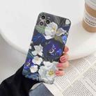 For iPhone 12 Pro IMD Flower Pattern TPU Protective Case(White) - 1