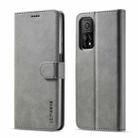 For Xiaomi Mi 10 5G / Mi 10T Pro 5G LC.IMEEKE Calf Texture Horizontal Flip Leather Case with Holder & Card Slots & Wallet(Grey) - 1