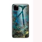 For iPhone 11 Pro Marble Glass Protective Case(Emerald) - 1