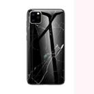 For iPhone 11 Pro Marble Glass Protective Case(Black) - 1