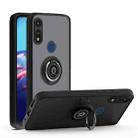 For Motorola Moto E7 (2020) Q Shadow 1 Generation Series TPU + PC Protective Case with 360 Degrees Rotate Ring Holder(Black + Black) - 1