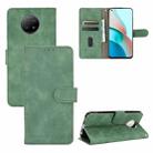 For Xiaomi Redmi Note 9 5G Solid Color Skin Feel Magnetic Buckle Horizontal Flip Calf Texture PU Leather Case with Holder & Card Slots & Wallet(Green) - 1