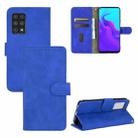 For Cubot X30 Solid Color Skin Feel Magnetic Buckle Horizontal Flip Calf Texture PU Leather Case with Holder & Card Slots & Wallet(Blue) - 1