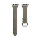 Genuine Leather Watch Band For Apple Watch Ultra 49mm / Series 8&7 45mm / SE 2&6&SE&5&4 44mm / 3&2&1 42mm(Grey) - 2