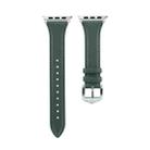 Genuine Leather Watch Band For Apple Watch Ultra 49mm / Series 8&7 45mm / SE 2&6&SE&5&4 44mm / 3&2&1 42mm(Green) - 2