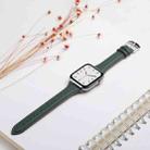 Genuine Leather Watch Band For Apple Watch Ultra 49mm / Series 8&7 45mm / SE 2&6&SE&5&4 44mm / 3&2&1 42mm(Green) - 7