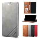 For Samsung Galaxy A11 GUSSIM GS-001 Business Style Horizontal Flip Skin Feel PU Leather Case with Holder & Card Slots & Wallet & Photo Frame(Gray) - 1