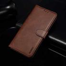 For Huawei P smart 2021 GUSSIM Business Style Horizontal Flip Leather Case with Holder & Card Slots & Wallet(Brown) - 1