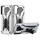 For Samsung Galaxy S21+ 5G Shockproof TPU + PC Protective Case with Holder(Silver) - 1