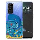 For OnePlus 9 Colored Drawing Pattern Highly Transparent TPU Protective Case(Whale Seabed) - 1