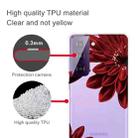 For Samsung Galaxy S21 5G Colored Drawing Pattern Highly Transparent TPU Protective Case(Red Flower) - 4
