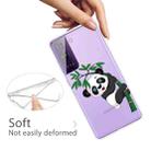 For Samsung Galaxy S21 5G Colored Drawing Pattern Highly Transparent TPU Protective Case(Panda Climbing Bamboo) - 3