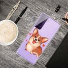 For Samsung Galaxy S21 5G Colored Drawing Pattern Highly Transparent TPU Protective Case(Love Corgi) - 1