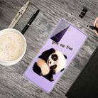 For Samsung Galaxy S21 5G Colored Drawing Pattern Highly Transparent TPU Protective Case(Tilted Head Panda) - 2