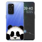 For OnePlus 9 Colored Drawing Pattern Highly Transparent TPU Protective Case(Hug Face Bear) - 1