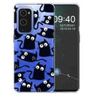 For OnePlus 9 Colored Drawing Pattern Highly Transparent TPU Protective Case(Funny Cat) - 1