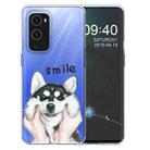 For OnePlus 9 Pro Colored Drawing Pattern Highly Transparent TPU Protective Case(Pinch Face Dog) - 1