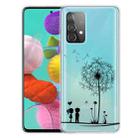 For Samsung Galaxy A52 5G / 4G Colored Drawing Pattern Highly Transparent TPU Protective Case(Dandelion) - 1