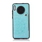 For Huawei Mate 30 Embossed Pattern PU + TPU Protective Case with Holder & Wallet & Card Slots(Green) - 3