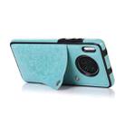 For Huawei Mate 30 Embossed Pattern PU + TPU Protective Case with Holder & Wallet & Card Slots(Green) - 4