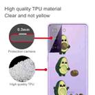 For Samsung Galaxy S21 5G Colored Drawing Pattern Highly Transparent TPU Protective Case(Avocado) - 4
