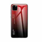 For iPhone 11 Pro Gradient Color Glass Case(Red) - 1