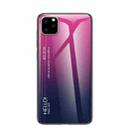For iPhone 11 Pro Gradient Color Glass Case(Magenta) - 1