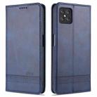 For Oppo A92s AZNS Magnetic Calf Texture Horizontal Flip Leather Case with Card Slots & Holder & Wallet(Dark Blue) - 1