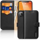 DUX DUCIS Hivo Series Cowhide + PU + TPU Leather Horizontal Flip Case with Holder & Card Slots For iPhone 11 Pro(Black) - 1