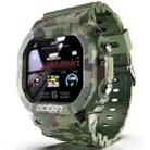 Lokmat OCEAN 1.14 inch TFT Touch Screen IP68 Waterproof Smart Watch, Support Information Reminder / Sleep Monitor / Sport Record(Camouflage Green) - 1