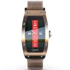 Lokmat QUEEN 1.14 inch TFT Screen IP67 Waterproof Smart Watch, Support Sleep Monitor / Heart Rate Monitor / Female Health Monitor, Style:Steel Strap(Gold) - 1