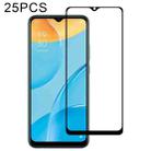 For OPPO A15s 25 PCS Full Glue Full Screen Tempered Glass Film - 1