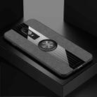 For OnePlus 6 XINLI Stitching Cloth Texture Shockproof TPU Protective Case with Ring Holder(Grey) - 1