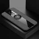 For OnePlus 6T XINLI Stitching Cloth Texture Shockproof TPU Protective Case with Ring Holder(Grey) - 1