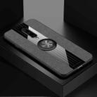 For OnePlus 7 Pro XINLI Stitching Cloth Texture Shockproof TPU Protective Case with Ring Holder(Grey) - 1