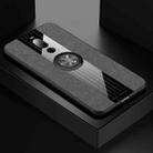 For Meizu Note 8 XINLI Stitching Cloth Texture Shockproof TPU Protective Case with Ring Holder(Grey) - 1
