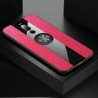 For Meizu Note 8 XINLI Stitching Cloth Texture Shockproof TPU Protective Case with Ring Holder(Red) - 1