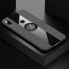 For Meizu Note 9 XINLI Stitching Cloth Texture Shockproof TPU Protective Case with Ring Holder(Grey) - 1