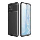 For vivo Y52s / iQOO U3 Carbon Fiber Texture Shockproof TPU Case(Black) - 1