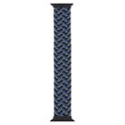 Plastic Buckle Mixed Color Nylon Braided Single Loop Watch Band For Apple Watch Ultra 49mm / Series 8&7 45mm / SE 2&6&SE&5&4 44mm / 3&2&1 42mm, Size:S(Camouflage Blue) - 1