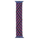 Plastic Buckle Mixed Color Nylon Braided Single Loop Watch Band For Apple Watch Ultra 49mm / Series 8&7 45mm / SE 2&6&SE&5&4 44mm / 3&2&1 42mm, Size:S(Camouflage Red) - 1