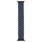 Plastic Buckle Mixed Color Nylon Braided Single Loop Watch Band For Apple Watch Ultra 49mm / Series 8&7 45mm / SE 2&6&SE&5&4 44mm / 3&2&1 42mm, Size:L(Camouflage Blue) - 1