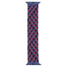 Plastic Buckle Mixed Color Nylon Braided Single Loop Watch Band For Apple Watch Ultra 49mm / Series 8&7 45mm / SE 2&6&SE&5&4 44mm / 3&2&1 42mm, Size:XXL(Camouflage Red) - 1