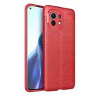 For Xiaomi Mi 11 Litchi Texture TPU Shockproof Case(Red) - 1