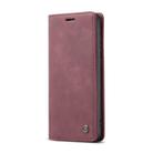 For Samsung Galaxy S21 5G CaseMe 013 Multifunctional Horizontal Flip Leather Case with Holder & Card Slot & Wallet(Wine Red) - 2
