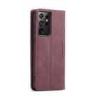 For Samsung Galaxy S21 Ultra 5G CaseMe 013 Multifunctional Horizontal Flip Leather Case with Holder & Card Slot & Wallet(Wine Red) - 3