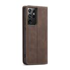 For Samsung Galaxy S21 Ultra 5G CaseMe 013 Multifunctional Horizontal Flip Leather Case with Holder & Card Slot & Wallet(Coffee) - 3