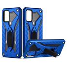 For Samsung Galaxy A02s (US Version) Shockproof TPU + PC Protective Case with Holder(Blue) - 1